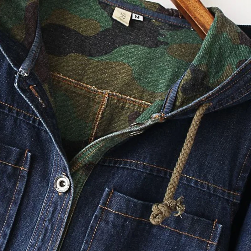 Cowboy 2021 New Spring Autumn Coat Women's Clothing Korean Version Camouflage Long Hooded Denim Jacket
Cowboy 2021 New Spring Autumn Coat Women's Clothing Korean Version Camouflage Long Hooded Denim Jacket