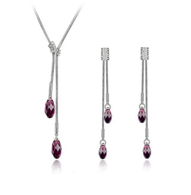 Crystal necklace fashion tassel earrings personality 2021 European and American fashion simple jewelry set
Crystal necklace fashion tassel earrings personality 2021 European and American fashion simple jewelry set