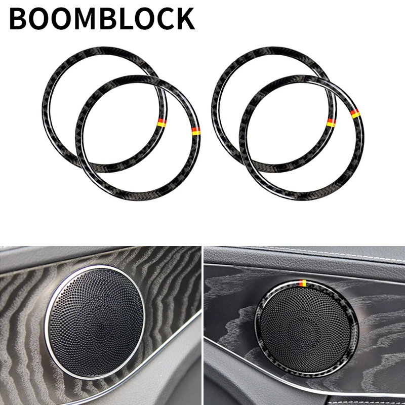 BOOMBLOCK 4pcs Car Styling Door Speaker Ring Loudspeaker Carbon Fiber Sticker Trim For Mercedes Benz W205 C180 C200 C300 GLC260
BOOMBLOCK 4pcs Car Styling Door Speaker Ring Loudspeaker Carbon Fiber Sticker Trim For Mercedes Benz W205 C180 C200 C300 GLC260