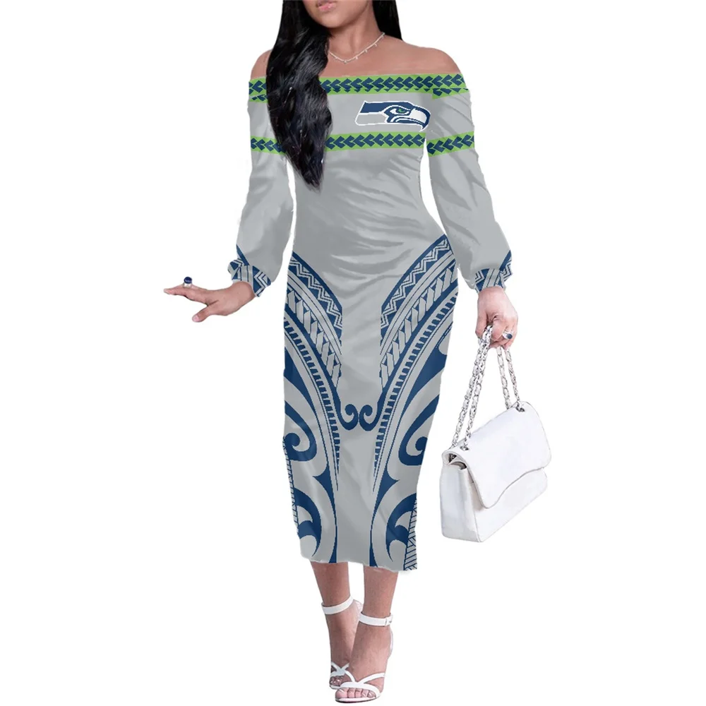 National Rugby Union Seattle Seahawks One Shoulder Dress Women Casual Long Sleeve Stretchy Bodycon Party Pencil Midi Dress
National Rugby Union Seattle Seahawks One Shoulder Dress Women Casual Long Sleeve Stretchy Bodycon Party Pencil Midi Dress