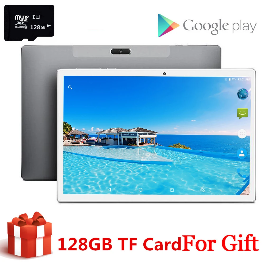 

Gift 128GB Card Tablets PC 10 Inch Andriod 8.0 1920*1200 10 Deca Core MTK6797 6GB RAM 64GB ROM Type-C GPS Wifi Support PUBG Game