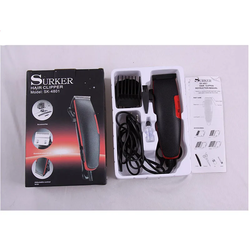 Surker electric trimmer SK-4801 wired electric hair clipper beard trimmer haircut low noise
Surker electric trimmer SK-4801 wired electric hair clipper beard trimmer haircut low noise