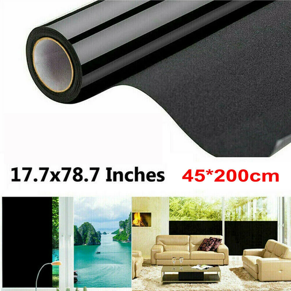 Black Removable Blackout Static Cling Window Film UV Protection Block Sun Darkening Window Tint Privacy Room Reusable Sticker
Black Removable Blackout Static Cling Window Film UV Protection Block Sun Darkening Window Tint Privacy Room Reusable Sticker