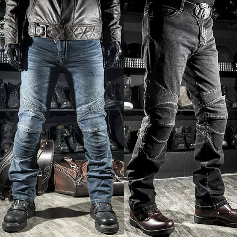 Мотоциклетные брюки мужские мотоциклетные джинсы защитное снаряжение для езды