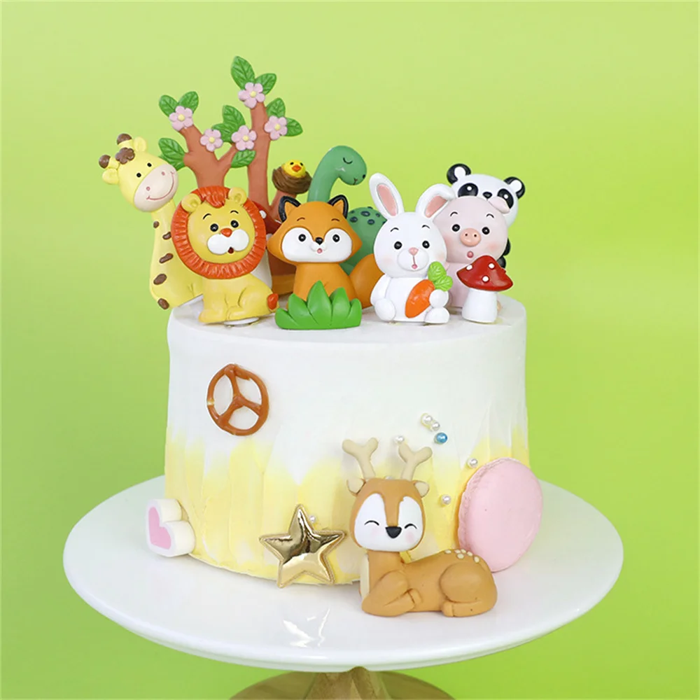 Children's Day Baking Forest Animal Cake Decorate Panda Fox Resin Topper Cute Baby Birthday Cupcake Dessert Table Party Supplies
Children's Day Baking Forest Animal Cake Decorate Panda Fox Resin Topper Cute Baby Birthday Cupcake Dessert Table Party Supplies