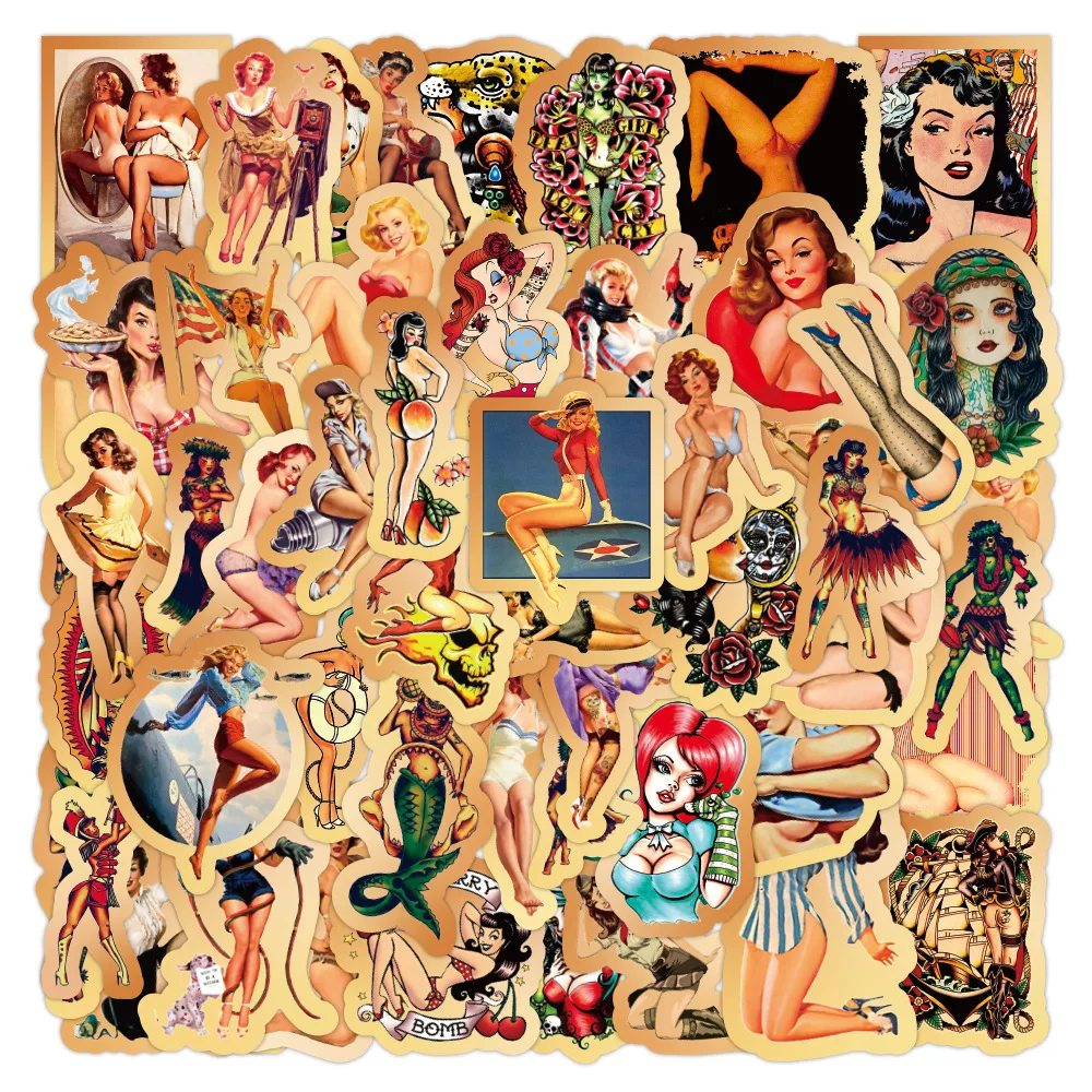 50 Pcs/bag Retro Girl Graffiti Stickers Notebook Luggage Stickers Waterproof Motorcycles Anime Accessories Repeat Pasting Gifts
50 Pcs/bag Retro Girl Graffiti Stickers Notebook Luggage Stickers Waterproof Motorcycles Anime Accessories Repeat Pasting Gifts