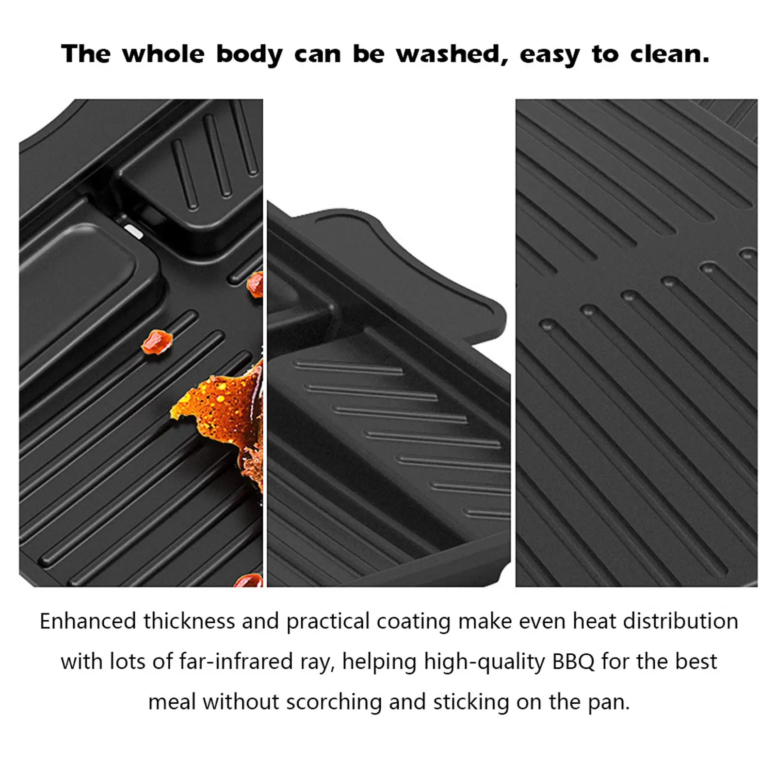 Rectangle Multifunctional Korean Frying Pan Medical Stone Non-stick Pan Black Camping Picnic Portable Outdoor Barbecue Pan
Rectangle Multifunctional Korean Frying Pan Medical Stone Non-stick Pan Black Camping Picnic Portable Outdoor Barbecue Pan