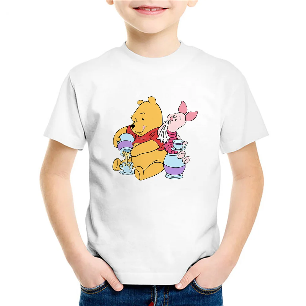 New Summer Disney T-shirt Winnie Cartoon Print O-neck Unisex Cotton Cute Kids Streetwear White Base Kawaii Clothes Baby Tops 
New Summer Disney T-shirt Winnie Cartoon Print O-neck Unisex Cotton Cute Kids Streetwear White Base Kawaii Clothes Baby Tops