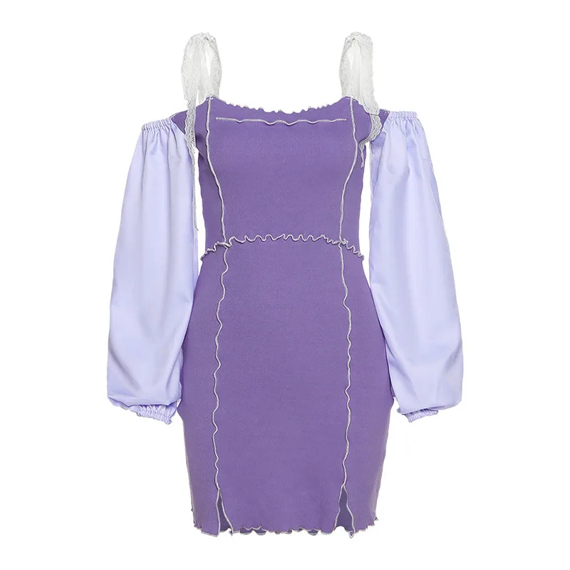 Women's Style Autumn/winter 2021 New One-word Shoulder Bubble Sleeves High Waist Bag Hips Show Thin Dress Woman
Women's Style Autumn/winter 2021 New One-word Shoulder Bubble Sleeves High Waist Bag Hips Show Thin Dress Woman