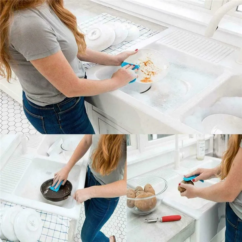 Hygiene Sponge Non-Stick Non-Slip Silicone Cleaning Tools Brush For Home Household Accessories 5pcs/set
Hygiene Sponge Non-Stick Non-Slip Silicone Cleaning Tools Brush For Home Household Accessories 5pcs/set