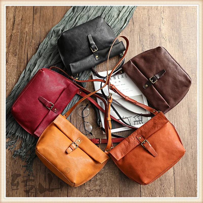 New Design Women's Cowhide Orange Handbags Retro Soft Vegetable Tanning Leather Yellow Single Shoulder Bags Red Crossbody Bags
New Design Women's Cowhide Orange Handbags Retro Soft Vegetable Tanning Leather Yellow Single Shoulder Bags Red Crossbody Bags
