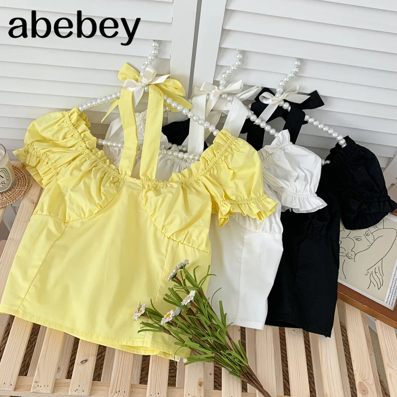 2021 New Summer Fashion versatile square collar puff sleeve Shirt bandage bow Edible Tree Fungus edge short Shirt Top
2021 New Summer Fashion versatile square collar puff sleeve Shirt bandage bow Edible Tree Fungus edge short Shirt Top