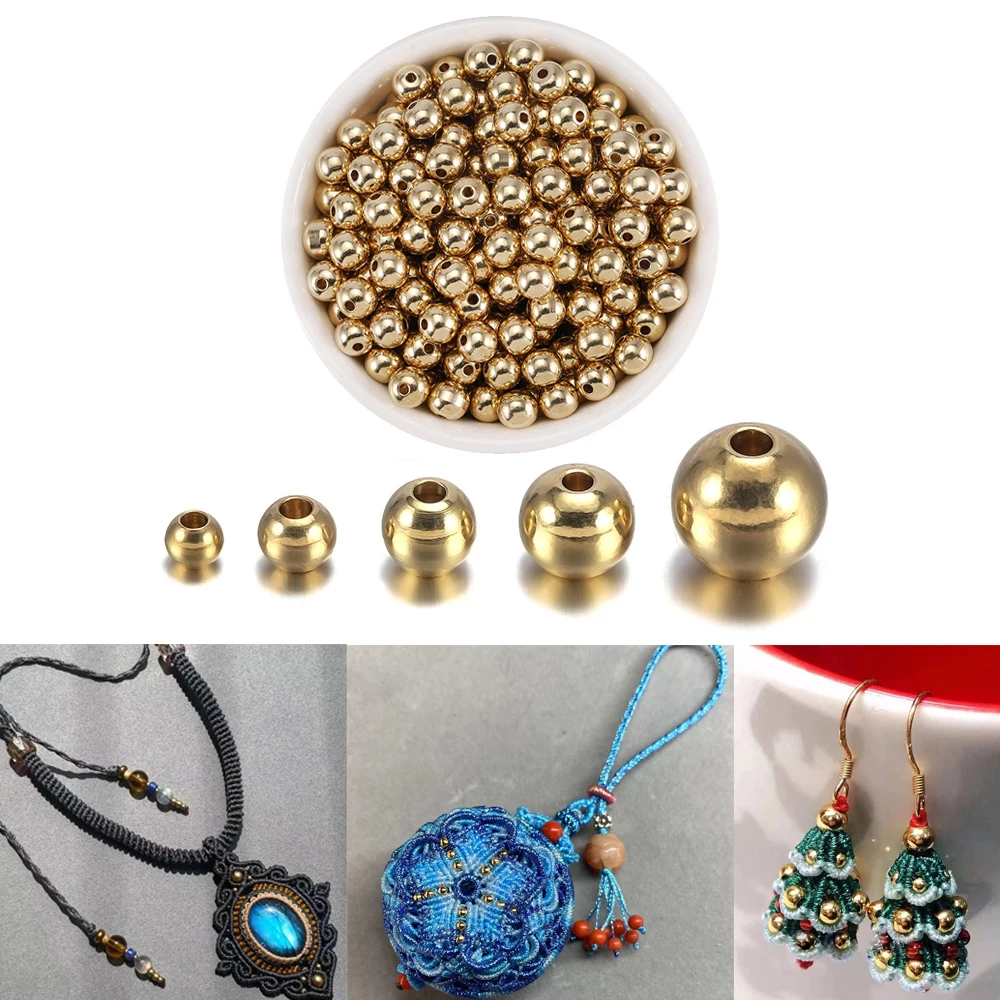 15-100Pcs Spacer Metal Loose Beads 3/4/5/6/8mm Round Ball Smooth Beads For Stackable Bracelet Necklaces Jewelry Craft Making
15-100Pcs Spacer Metal Loose Beads 3/4/5/6/8mm Round Ball Smooth Beads For Stackable Bracelet Necklaces Jewelry Craft Making