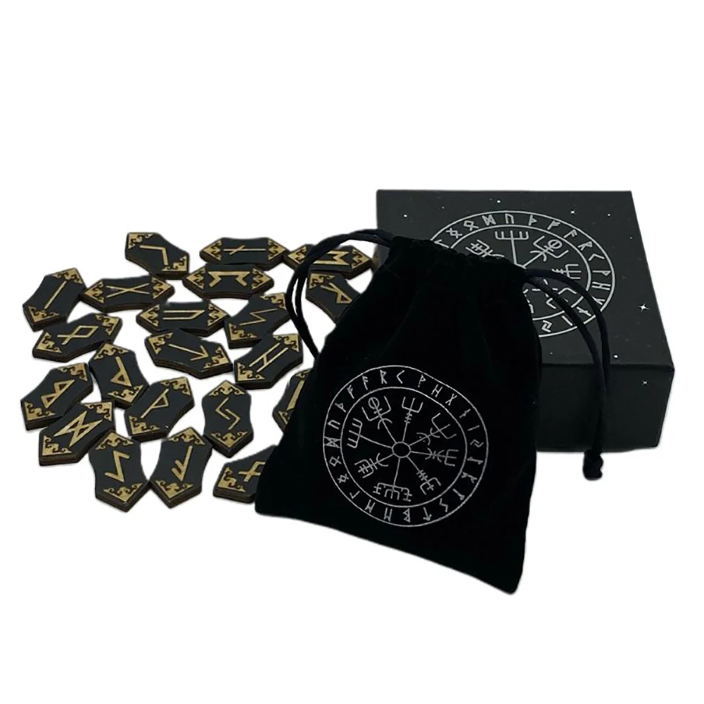 25Pcs/set Wooden Runes Stone Runas Piedra for Divination Carved Energy Stone Kit runes symbols sign letters with bag tablecloth
25Pcs/set Wooden Runes Stone Runas Piedra for Divination Carved Energy Stone Kit runes symbols sign letters with bag tablecloth