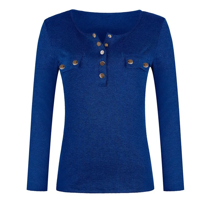 Autumn and Winter European and American Women's Solid Color Long-Sleeved Bottoming Shirt Sweater Top Sweater Vest
Autumn and Winter European and American Women's Solid Color Long-Sleeved Bottoming Shirt Sweater Top Sweater Vest