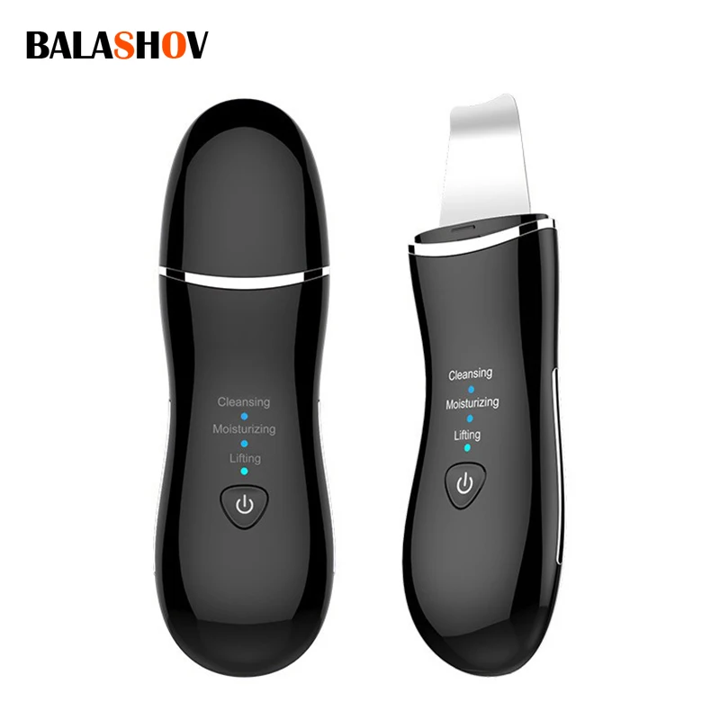 Ultrasonic Facial Skin Scrubber Cleaner Ion Acne Blackhead Remover Peeling Shovel Beauty Facial Massager Skin Care Tools
Ultrasonic Facial Skin Scrubber Cleaner Ion Acne Blackhead Remover Peeling Shovel Beauty Facial Massager Skin Care Tools