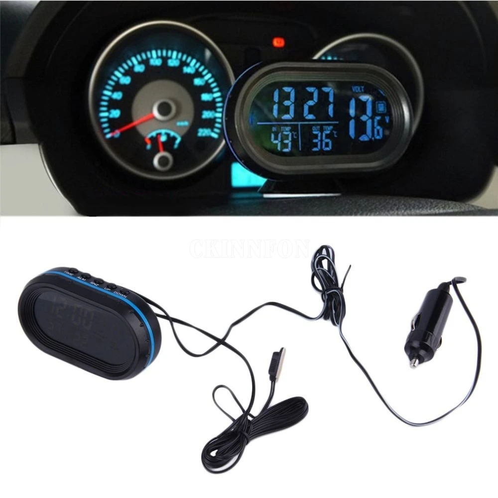 50Pcs/Lot 4 In 1 Car Monitor Vehicle-mounted Electronic Clock LED Auto Thermometer Auto Car Digital Thermometer Tester
50Pcs/Lot 4 In 1 Car Monitor Vehicle-mounted Electronic Clock LED Auto Thermometer Auto Car Digital Thermometer Tester