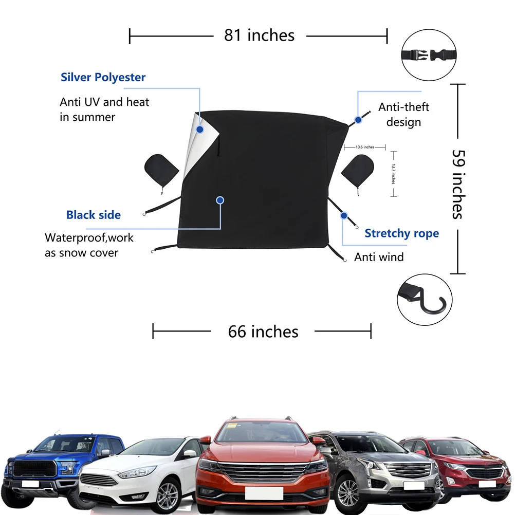 Car Windshield Snow Cover Winter Frost Icing Protection Car Cover With Rearview Mirror Cover Sunshade Dust Front Windshieldcover
Car Windshield Snow Cover Winter Frost Icing Protection Car Cover With Rearview Mirror Cover Sunshade Dust Front Windshieldcover