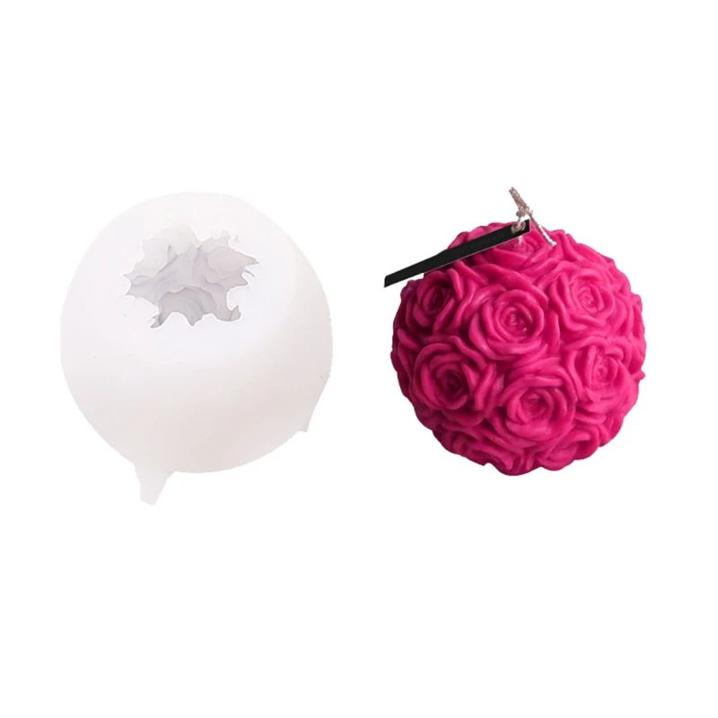 3D Rose Ball Candle Epoxy Resin Mold Handmade Soap Silicone Mould DIY Crafts Lotion Bar Wax Crayon Plaster Casting Tools
3D Rose Ball Candle Epoxy Resin Mold Handmade Soap Silicone Mould DIY Crafts Lotion Bar Wax Crayon Plaster Casting Tools