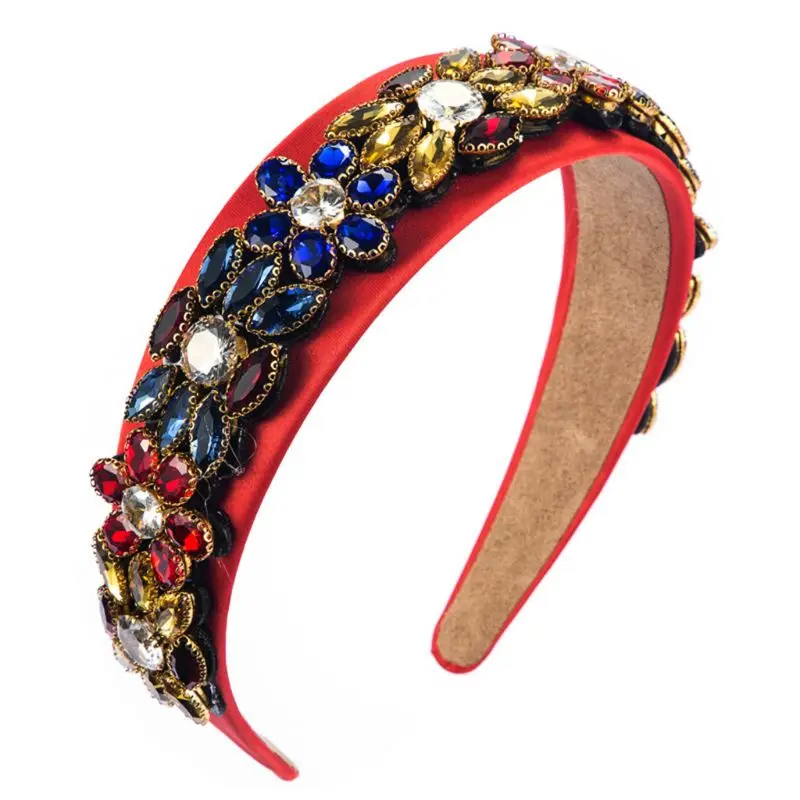 Baroque Jewelry Headband Spring Colorful Glass Drill Zircon Floral Bandana Crown
Baroque Jewelry Headband Spring Colorful Glass Drill Zircon Floral Bandana Crown