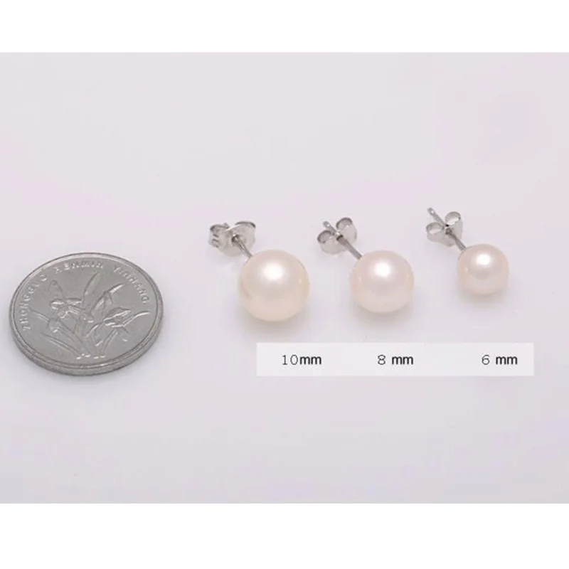 POPACC 925 Sterling Silver Classic Pearl Stud Earrings For Women boucle d'oreille femme
POPACC 925 Sterling Silver Classic Pearl Stud Earrings For Women boucle d'oreille femme