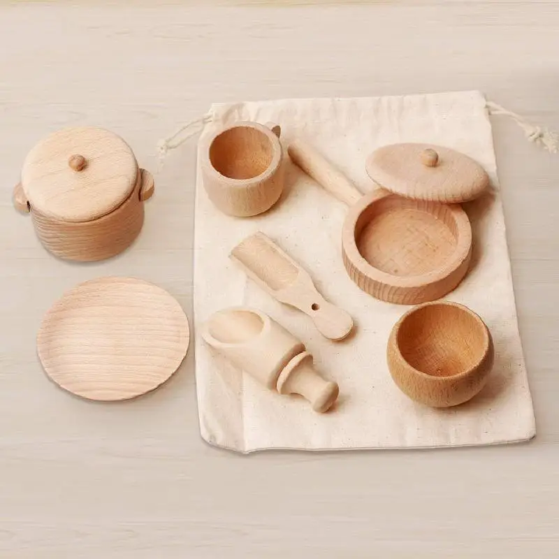 Montessori Early Education Toys Simulation Kitchen Wooden Kitchenware Safe And Smooth Play House Children's Cognitive Toys
Montessori Early Education Toys Simulation Kitchen Wooden Kitchenware Safe And Smooth Play House Children's Cognitive Toys