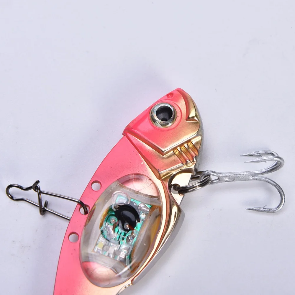 Saltwater Deepwater Fishing LED Fish Lure Vibration Bait Light Outdoor Flashing Lamp Tackle Hooks 1PC | Спорт и развлечения