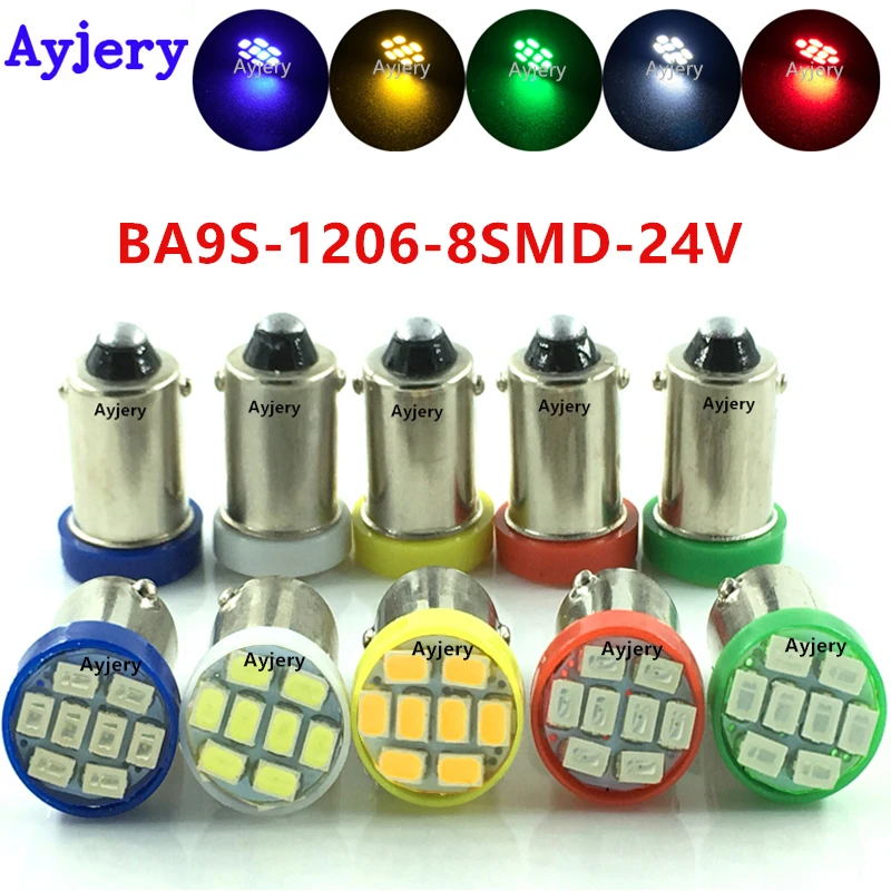 AYJERY 200X грузовик светодиодный 24V BA9S 8 SMD 1206 3020 H6W T4W 8 светодиодный 8smd Клин светодиодный светильник лампа белый красные, синие желтый и зеленый ц...
AYJERY 200X грузовик светодиодный 24V BA9S 8 SMD 1206 3020 H6W T4W 8 светодиодный 8smd Клин светодиодный светильник лампа белый красные, синие желтый и зеленый ц...