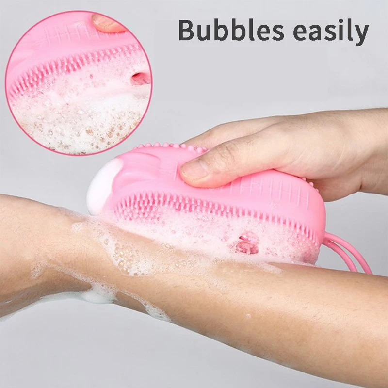 Double-Sided Creative Silicone Bubble Bath Brush Massage Scalp Backrubbing Bath Massage Brush Skin Clean Shower Brushes
Double-Sided Creative Silicone Bubble Bath Brush Massage Scalp Backrubbing Bath Massage Brush Skin Clean Shower Brushes