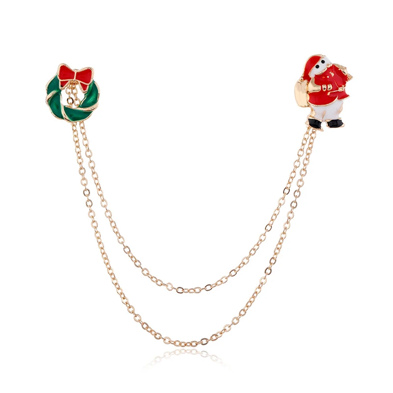 Metal Chain Brooches Christmas Cartoon Snowman Enamel Pins Women Denim Shirt Collar Bag Fahsion Lapel Pin Badge Jewelry
Metal Chain Brooches Christmas Cartoon Snowman Enamel Pins Women Denim Shirt Collar Bag Fahsion Lapel Pin Badge Jewelry