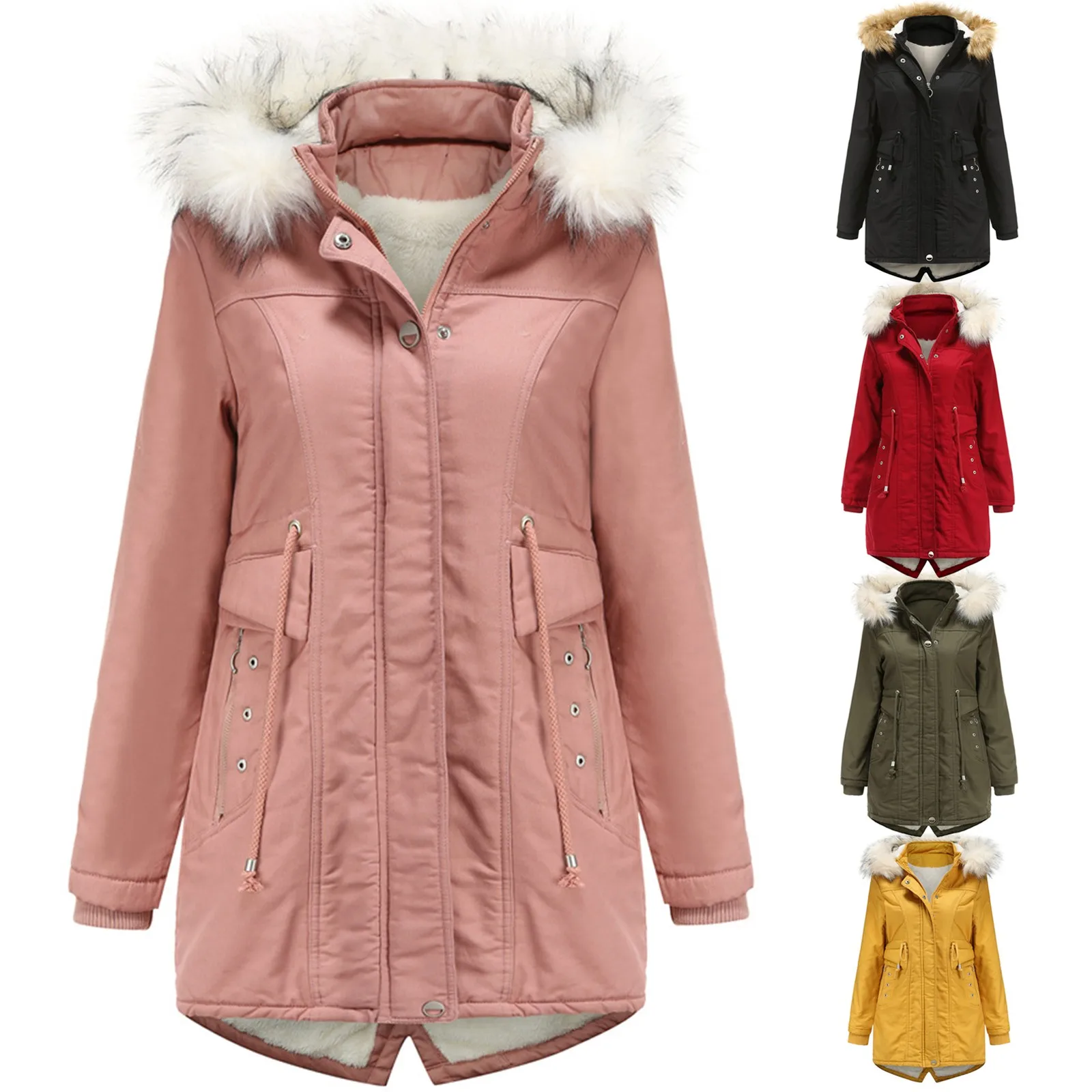 2021 Women's Winter Jacket Streetwear Polyester Zipper Straight 3 Solid Color Padded Coat Warm Femme Parka Black Women Clothing
2021 Women's Winter Jacket Streetwear Polyester Zipper Straight 3 Solid Color Padded Coat Warm Femme Parka Black Women Clothing