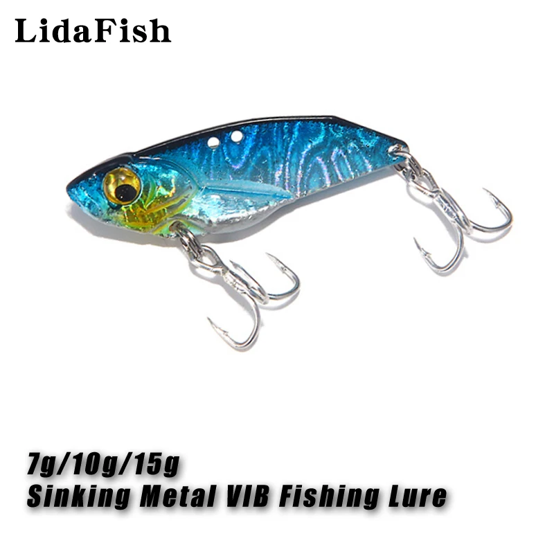 LIDAFISH New 7g/10g/15g 1PCS Crankbait Hard bait Rotating Spoon Metal VIB Fishing Lure Sinking Fishing Tackle
LIDAFISH New 7g/10g/15g 1PCS Crankbait Hard bait Rotating Spoon Metal VIB Fishing Lure Sinking Fishing Tackle