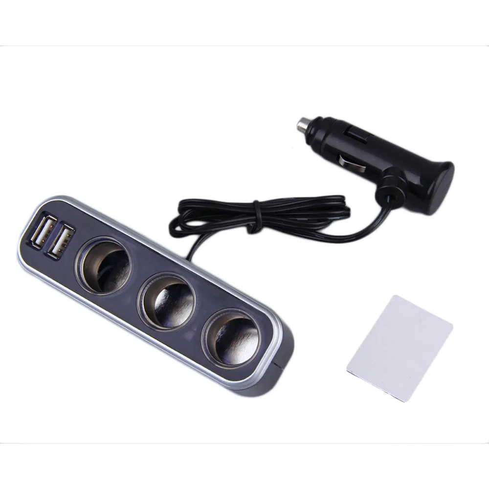 Universal 3 Socket Adapter Splitter 3.1A USB Charger Car DC 12V/24V Cigarette Lighter Socket Splitter+Dual USB Port Car Adapter
Universal 3 Socket Adapter Splitter 3.1A USB Charger Car DC 12V/24V Cigarette Lighter Socket Splitter+Dual USB Port Car Adapter