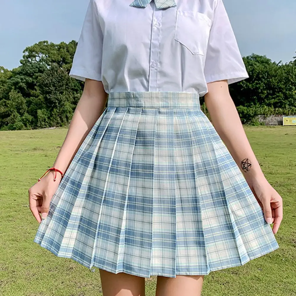 Zoki Women Pleated Skirt High Waist Safety JK Sexy Grid A-line Short Skirt Half-length Skirt for Women Preppy Style Girls Skirt
Zoki Women Pleated Skirt High Waist Safety JK Sexy Grid A-line Short Skirt Half-length Skirt for Women Preppy Style Girls Skirt