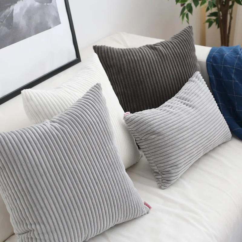 Stripe Solid Color Modern Simple Corduroy Pillow Covers For Cushion Bedroom Sofa Office
Stripe Solid Color Modern Simple Corduroy Pillow Covers For Cushion Bedroom Sofa Office