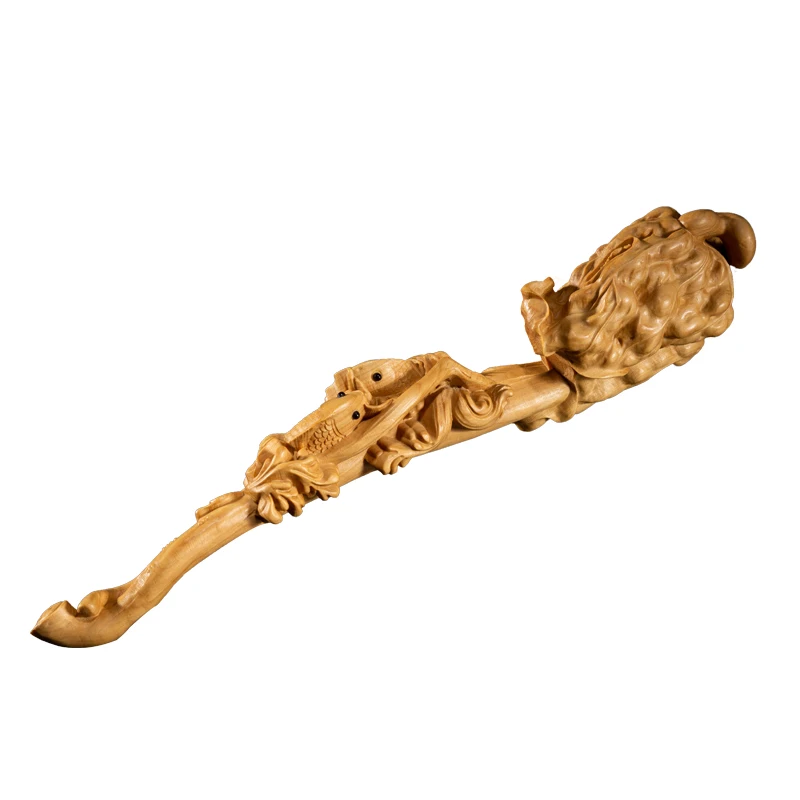 20CM Fish Ruyi Boxwood Carving Solid Wood Carving Home Feng Shui Furnishing Arts and Crafts Gifts Decoration Ruyi New Year Gifts
20CM Fish Ruyi Boxwood Carving Solid Wood Carving Home Feng Shui Furnishing Arts and Crafts Gifts Decoration Ruyi New Year Gifts