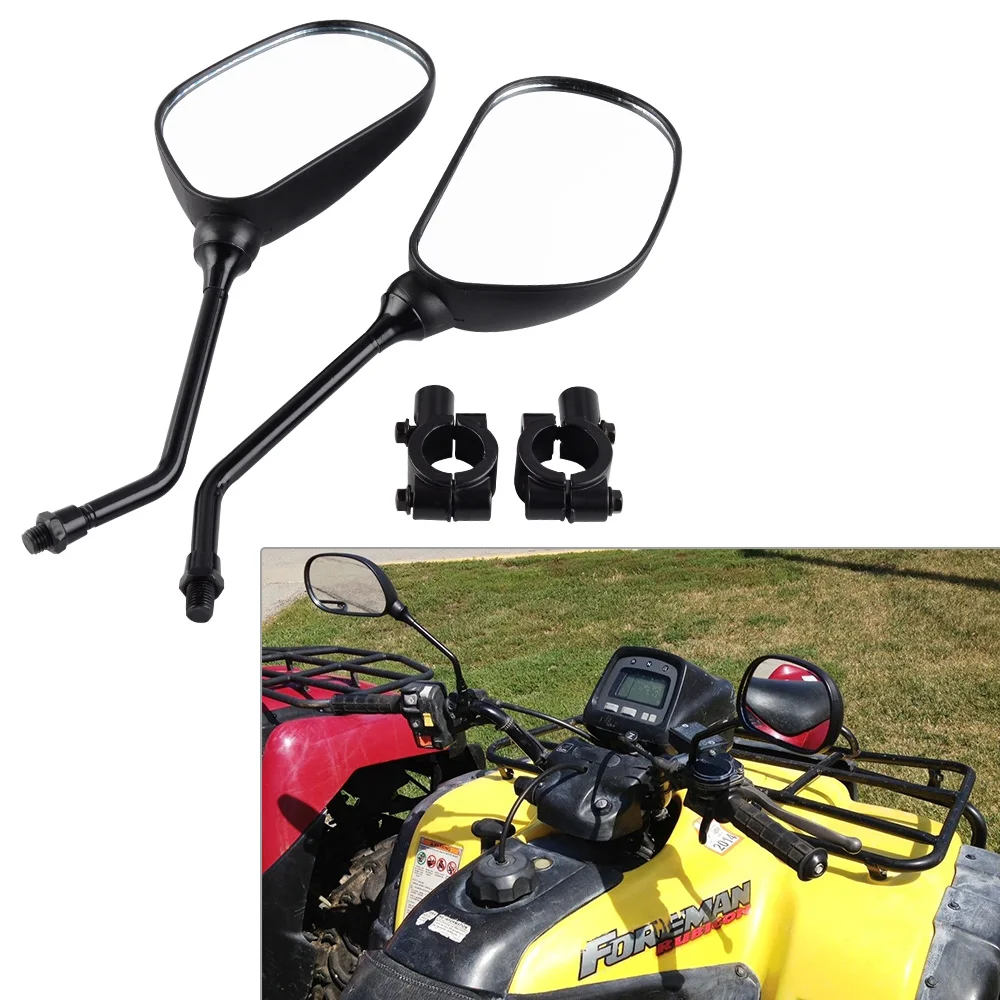 7/8" 22mm ATV Rearview Mirrors set for KTM Honda Yamaha Suzuki Quad Scooter Handlebar Mirror Holder Clamp Adaptor Mounts M10
7/8" 22mm ATV Rearview Mirrors set for KTM Honda Yamaha Suzuki Quad Scooter Handlebar Mirror Holder Clamp Adaptor Mounts M10