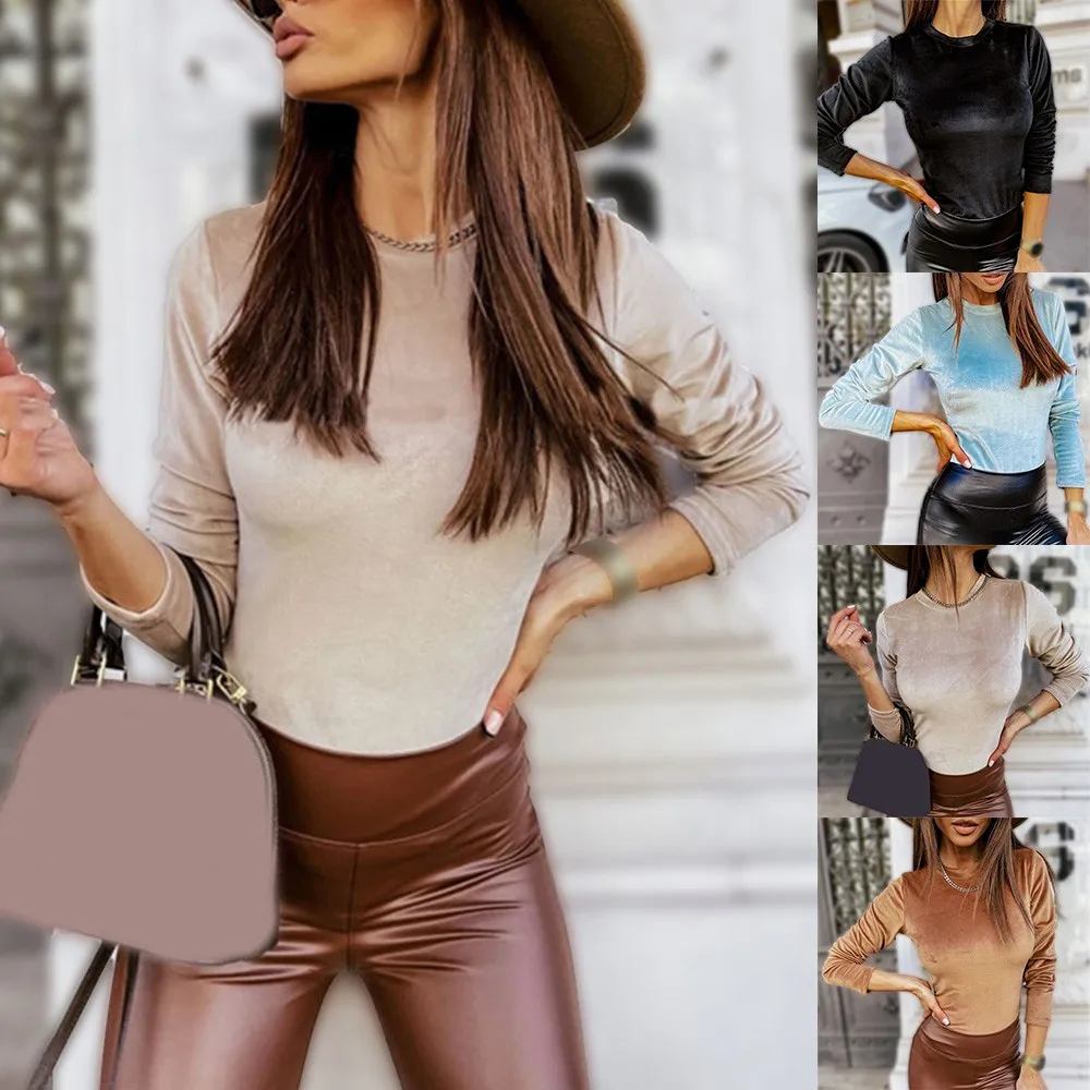 Oversize Women Warm Imitation Fashion Suede Solid Back To The Basics Shirt O-Neck Long Sleeve Warm Bottoming Shirt Slim Tops
Oversize Women Warm Imitation Fashion Suede Solid Back To The Basics Shirt O-Neck Long Sleeve Warm Bottoming Shirt Slim Tops