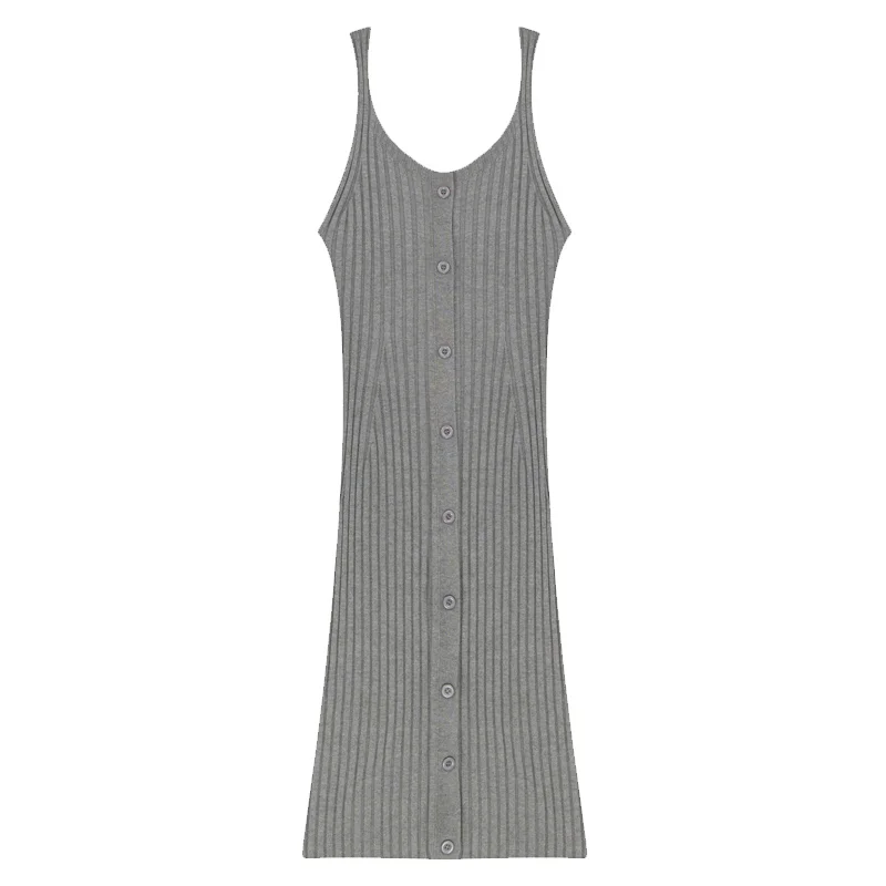 Suspender knitted dress vest long skirt women's summer medium length ice silk small black dress stretch size sexy base dress
Suspender knitted dress vest long skirt women's summer medium length ice silk small black dress stretch size sexy base dress