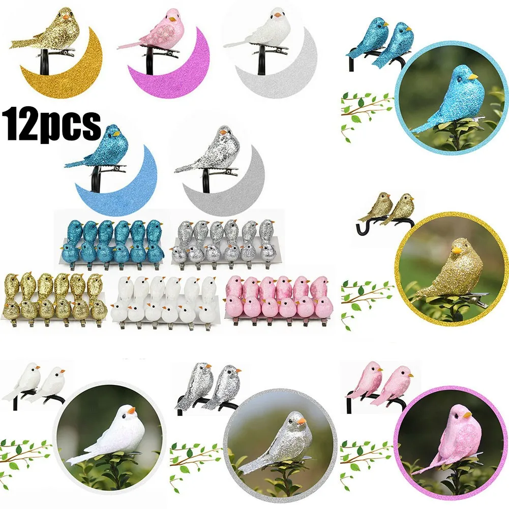 12Pcs Handmade Simulation Birds Foam Clip-On Mini Fake Birds Garden Balcony Ornament Bird Tree Branch Home Party Decorations
12Pcs Handmade Simulation Birds Foam Clip-On Mini Fake Birds Garden Balcony Ornament Bird Tree Branch Home Party Decorations