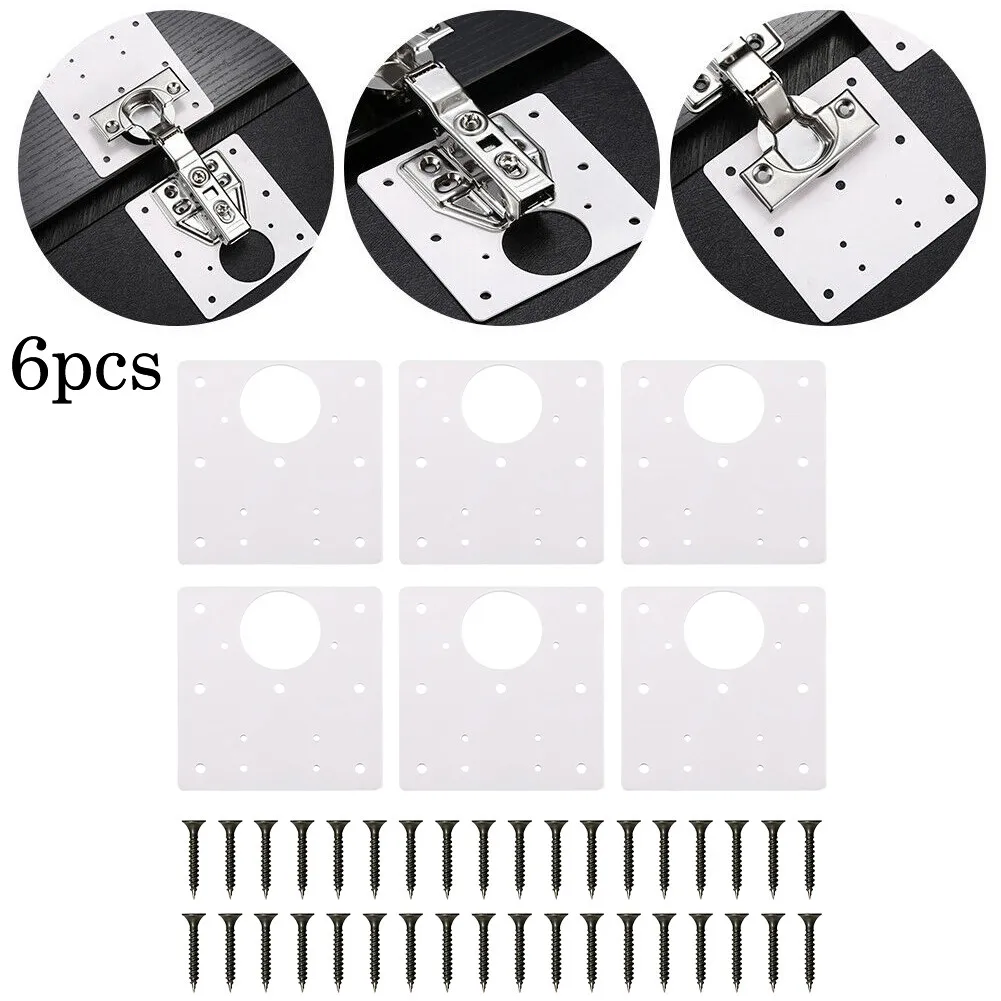6pcs Hinge Repair Plate With Screws Kitchen Cupboard Cabinet Door Home ABS Hinge Wardrobe Hardware Furniture Fitting Accessories
6pcs Hinge Repair Plate With Screws Kitchen Cupboard Cabinet Door Home ABS Hinge Wardrobe Hardware Furniture Fitting Accessories
