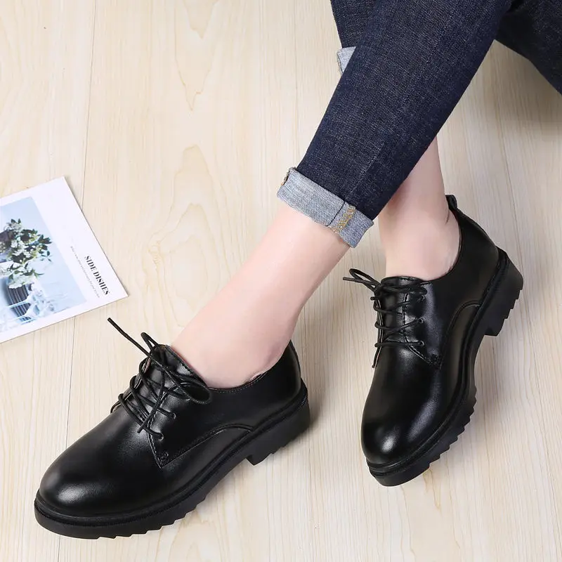 2021 Autumn Women Oxford Shoes Genuine Leather Lace Up Round Toe Ladies Shoes Woman Casual Flat Boat Shoes Moccasins 
2021 Autumn Women Oxford Shoes Genuine Leather Lace Up Round Toe Ladies Shoes Woman Casual Flat Boat Shoes Moccasins
