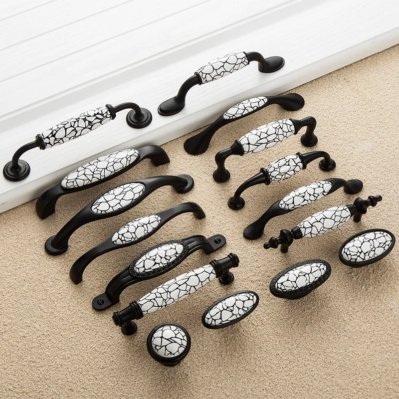Furniture Cabinet Drawer Handle Black White Metal Ceramic Stone Cupboard Kitchen Wardrobe Dresser Closet Door Pull Knob Handle
Furniture Cabinet Drawer Handle Black White Metal Ceramic Stone Cupboard Kitchen Wardrobe Dresser Closet Door Pull Knob Handle