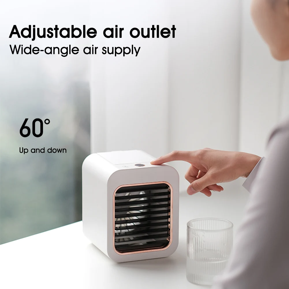 Portable Air Conditioner Desktop Air Cooler Rechargeable Cooling A/C Fan 3 Speeds LCD Display Misting Fan for Home Office
Portable Air Conditioner Desktop Air Cooler Rechargeable Cooling A/C Fan 3 Speeds LCD Display Misting Fan for Home Office