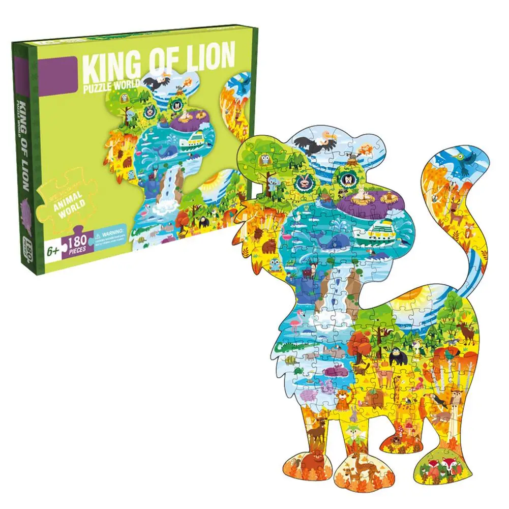 Irregular Animal Paper Puzzles Unique Shape Never Repeat 180 PCS Medium Level Jigsaw Puzzles for Kids Adult Teens Family
Irregular Animal Paper Puzzles Unique Shape Never Repeat 180 PCS Medium Level Jigsaw Puzzles for Kids Adult Teens Family