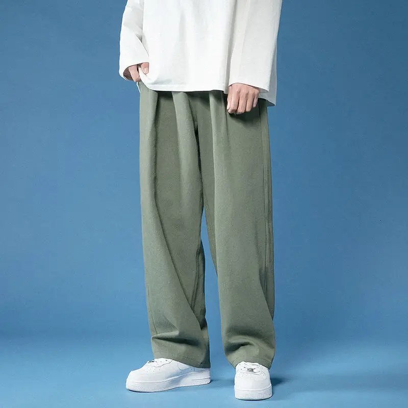 Hip-Hop Straight Pants Mens Trousers Spring Summer Cotton Wide-Leg Pants Men's Fashion Casual Pants Men Streetwear Korean Loose
Hip-Hop Straight Pants Mens Trousers Spring Summer Cotton Wide-Leg Pants Men's Fashion Casual Pants Men Streetwear Korean Loose