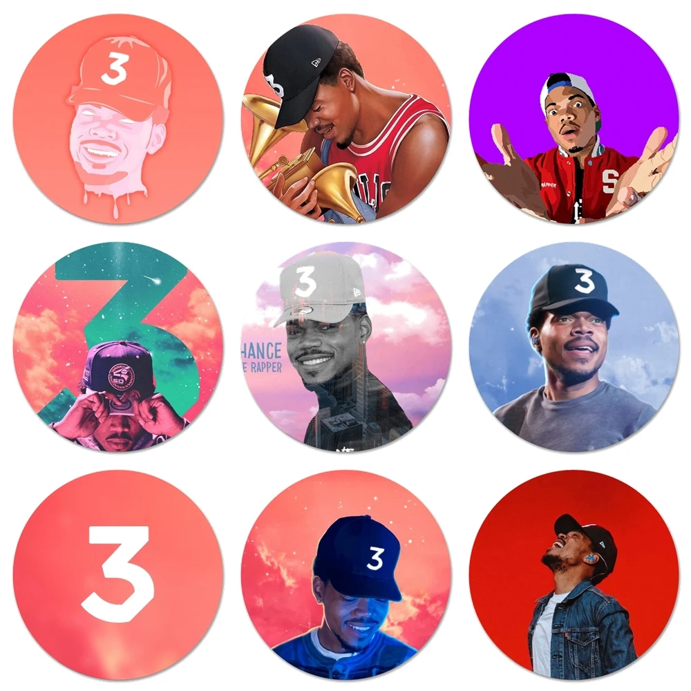 58mm popular Chance The Rapper Icons Pins Badge Decoration Brooches Metal Badges For Clothes Backpack Decoration
58mm popular Chance The Rapper Icons Pins Badge Decoration Brooches Metal Badges For Clothes Backpack Decoration