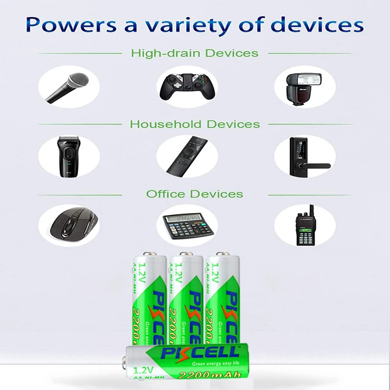 6Pcs PKCELL Battery AA Ni-MH Rechargeable Battery 1.2V 2200mAh Batteries+6Pcs 850mah AAA NiMH Rechargeable Batteries for Camera
6Pcs PKCELL Battery AA Ni-MH Rechargeable Battery 1.2V 2200mAh Batteries+6Pcs 850mah AAA NiMH Rechargeable Batteries for Camera