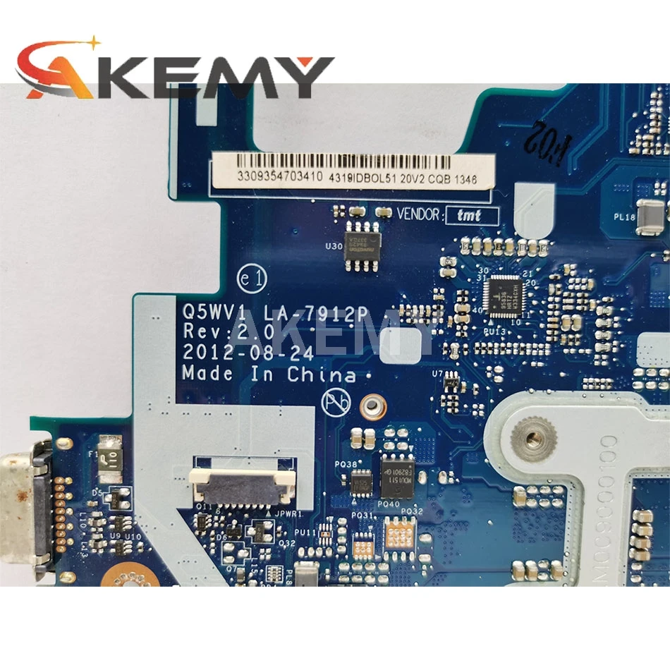 Для ACER Aspire E1-571G V3-571G V3-571 NV56R Q5WVH LA-7912P Материнская плата ноутбука Mainboard DDR3 Поддержка