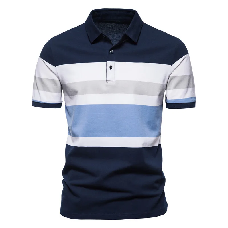 2021 Summer Casual Business Polo Shirt Men Short Sleeve Turn Down Collar Slim Fit Stripe Polo Shirt For Men Plus Size -40
2021 Summer Casual Business Polo Shirt Men Short Sleeve Turn Down Collar Slim Fit Stripe Polo Shirt For Men Plus Size -40